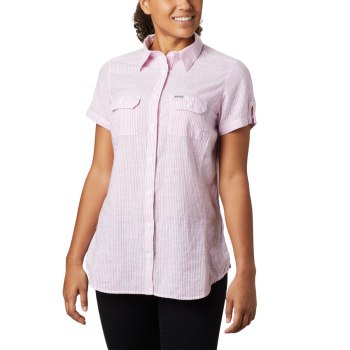 Columbia Cape Alava Short Sleeve, Camisa Lavanda Claro Para Mujer | 796145-KLQ